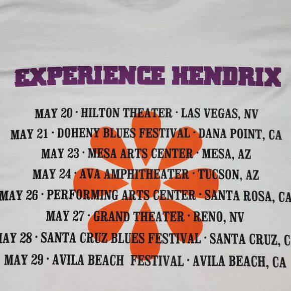 Jimi Hendrix Experience Shirt Mens 2XL 2011 Tribute Tour Deadstock Gildan - Picture 7 of 13